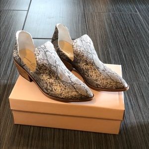Snake skin booties